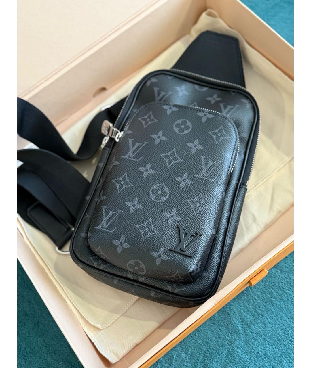 LOUIS VUITTON Черная сумка на плечо, фото 2