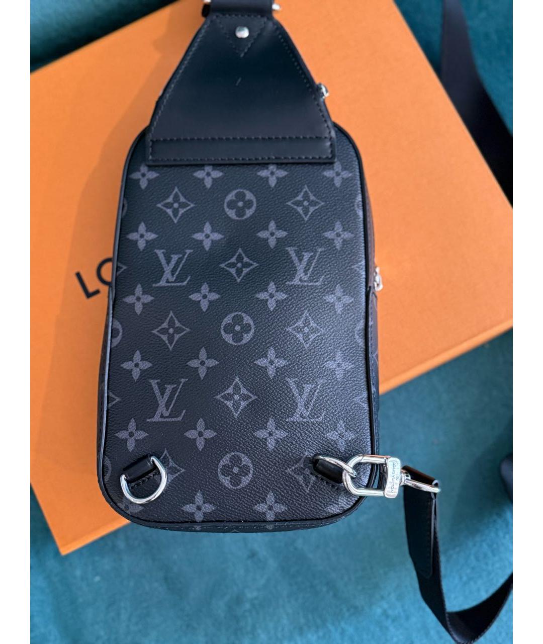 LOUIS VUITTON Черная сумка на плечо, фото 3
