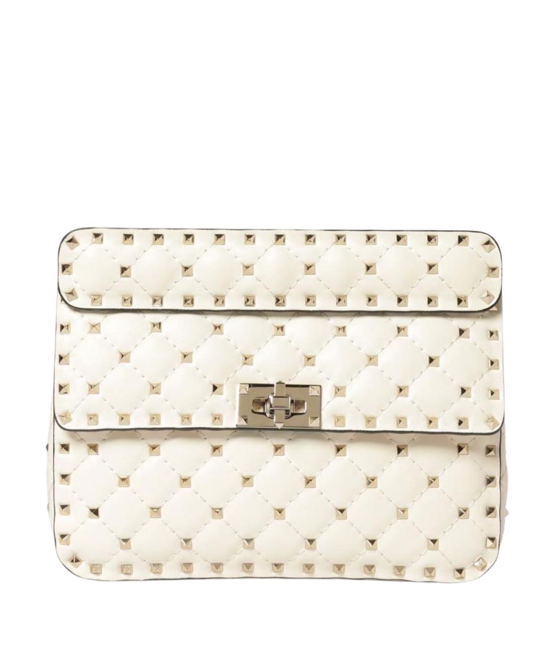 VALENTINO Бежевая кожаная сумка через плечо, фото 1