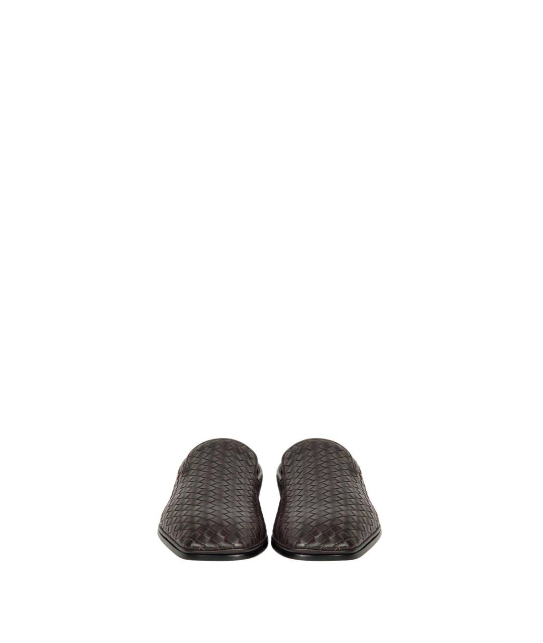 BOTTEGA VENETA Коричневые кожаные лоферы, фото 3
