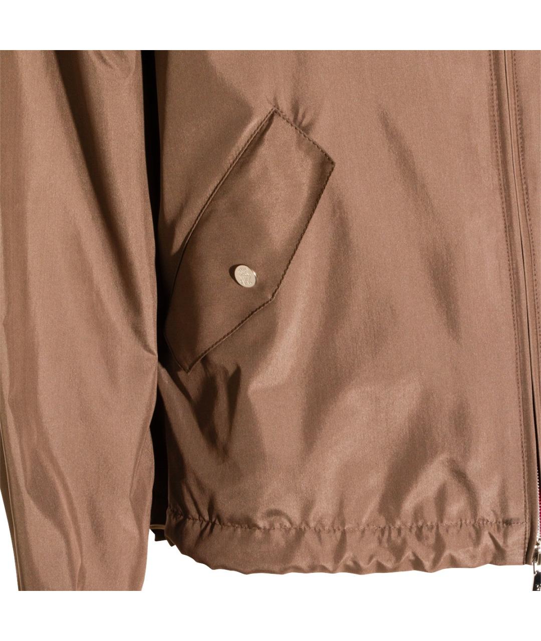 BRUNELLO CUCINELLI Коричневая шелковая куртка, фото 3