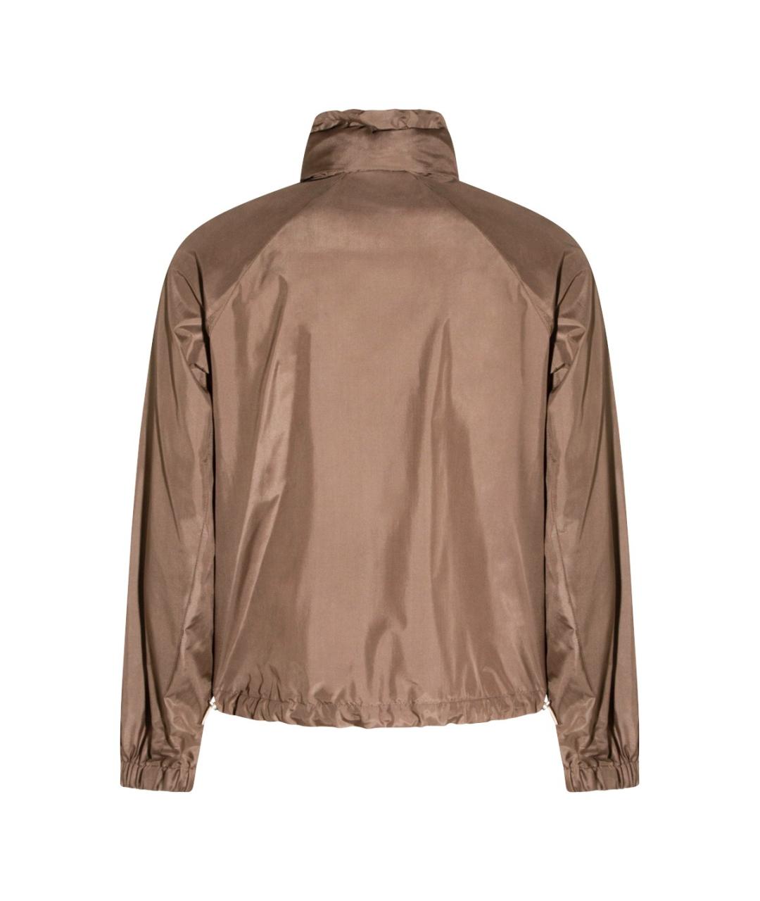 BRUNELLO CUCINELLI Коричневая шелковая куртка, фото 2