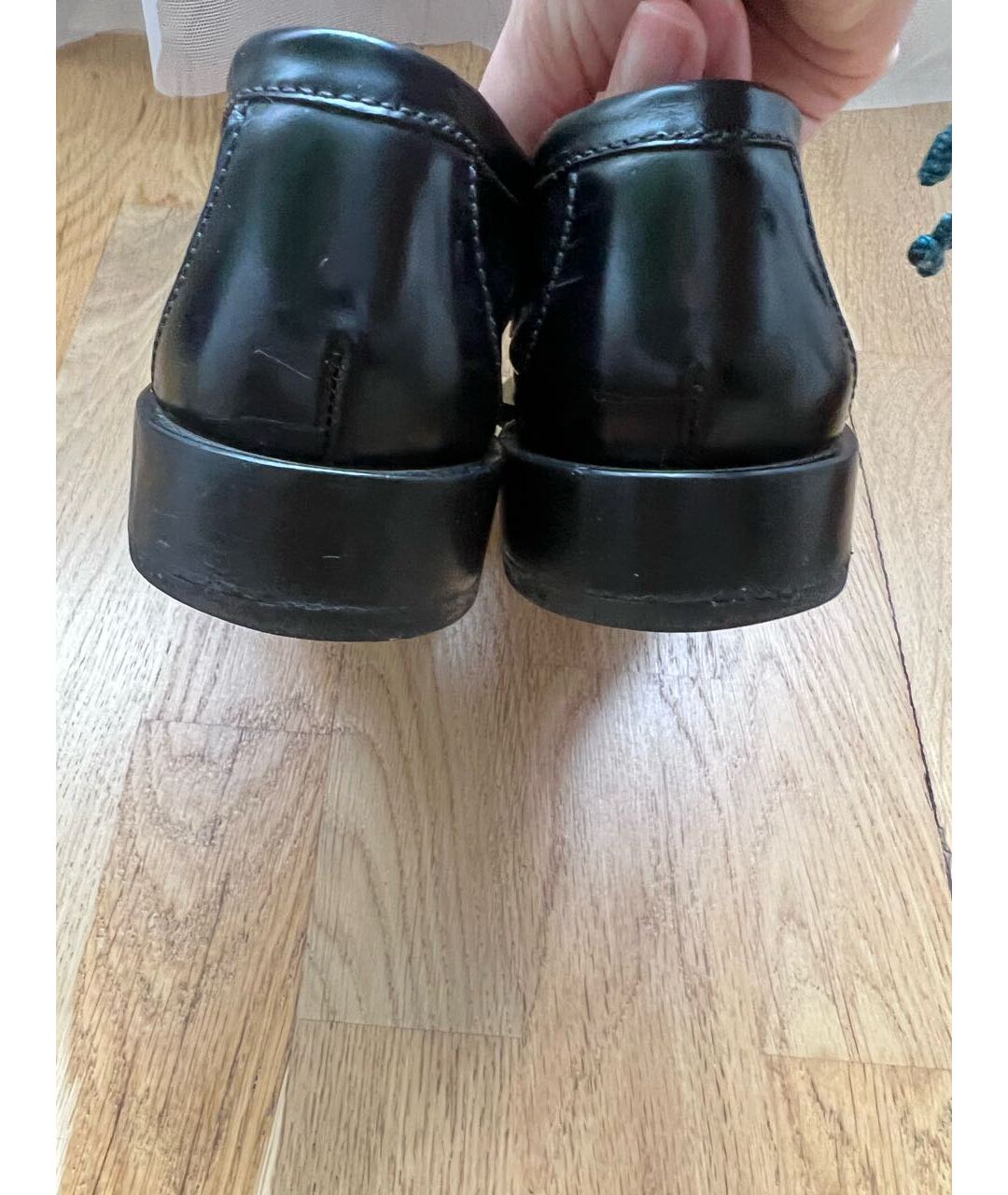 PRADA Черные кожаные лоферы, фото 4