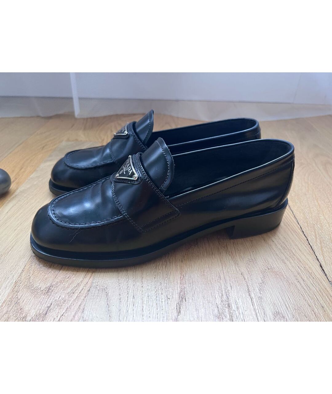 PRADA Черные кожаные лоферы, фото 7