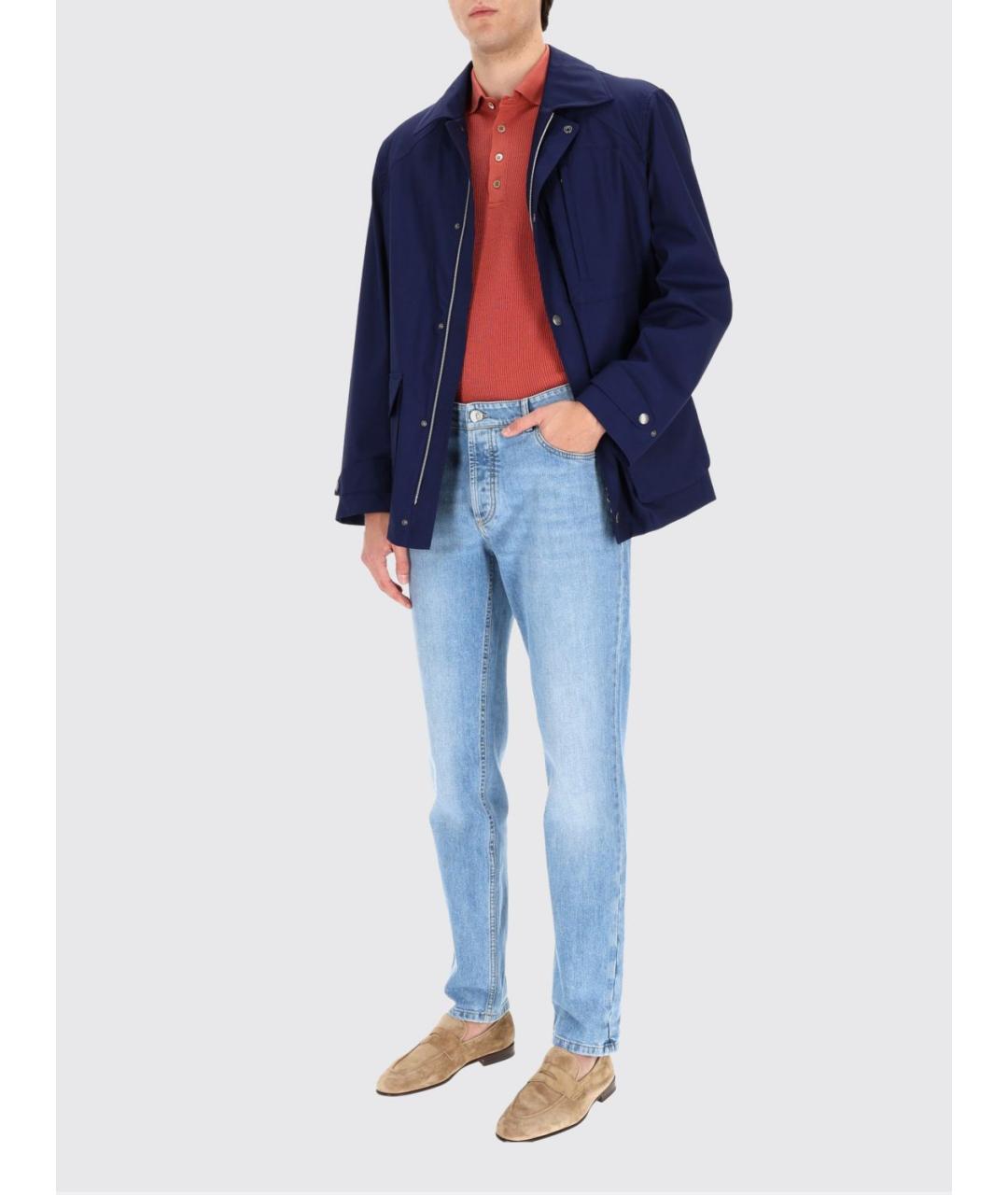 BRUNELLO CUCINELLI Красное поло с коротким рукавом, фото 3