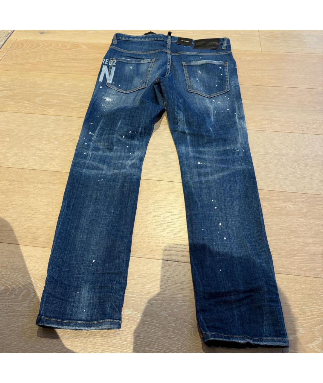 DSQUARED2 Синие хлопковые джинсы скинни, фото 6