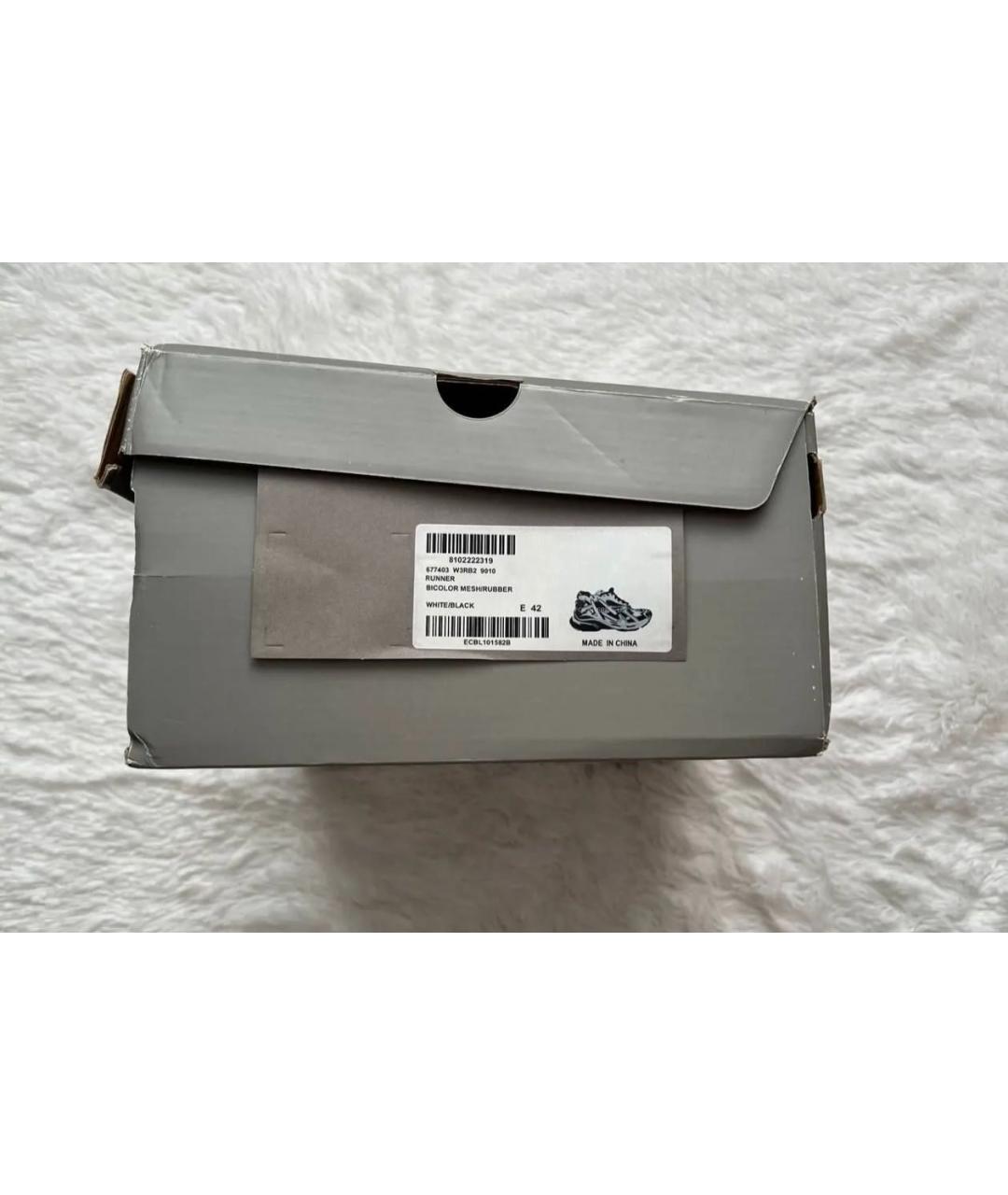 BALENCIAGA Черные низкие кроссовки / кеды из искусственной кожи, фото 5