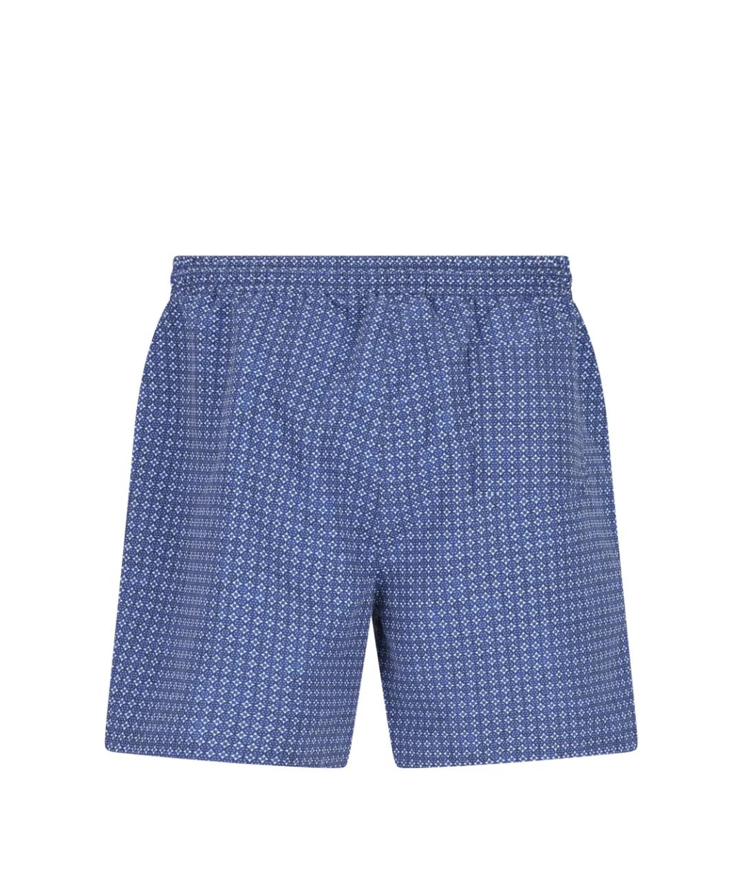 BRUNELLO CUCINELLI Синие полиэстеровые плавки, фото 3