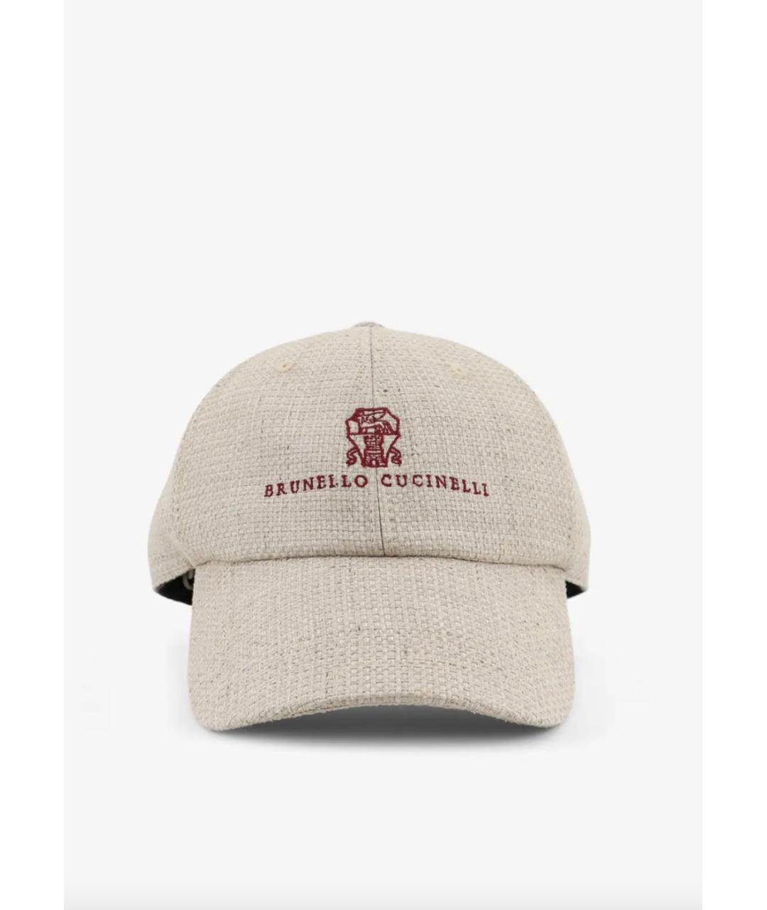 BRUNELLO CUCINELLI Бежевая кепка/бейсболка, фото 4