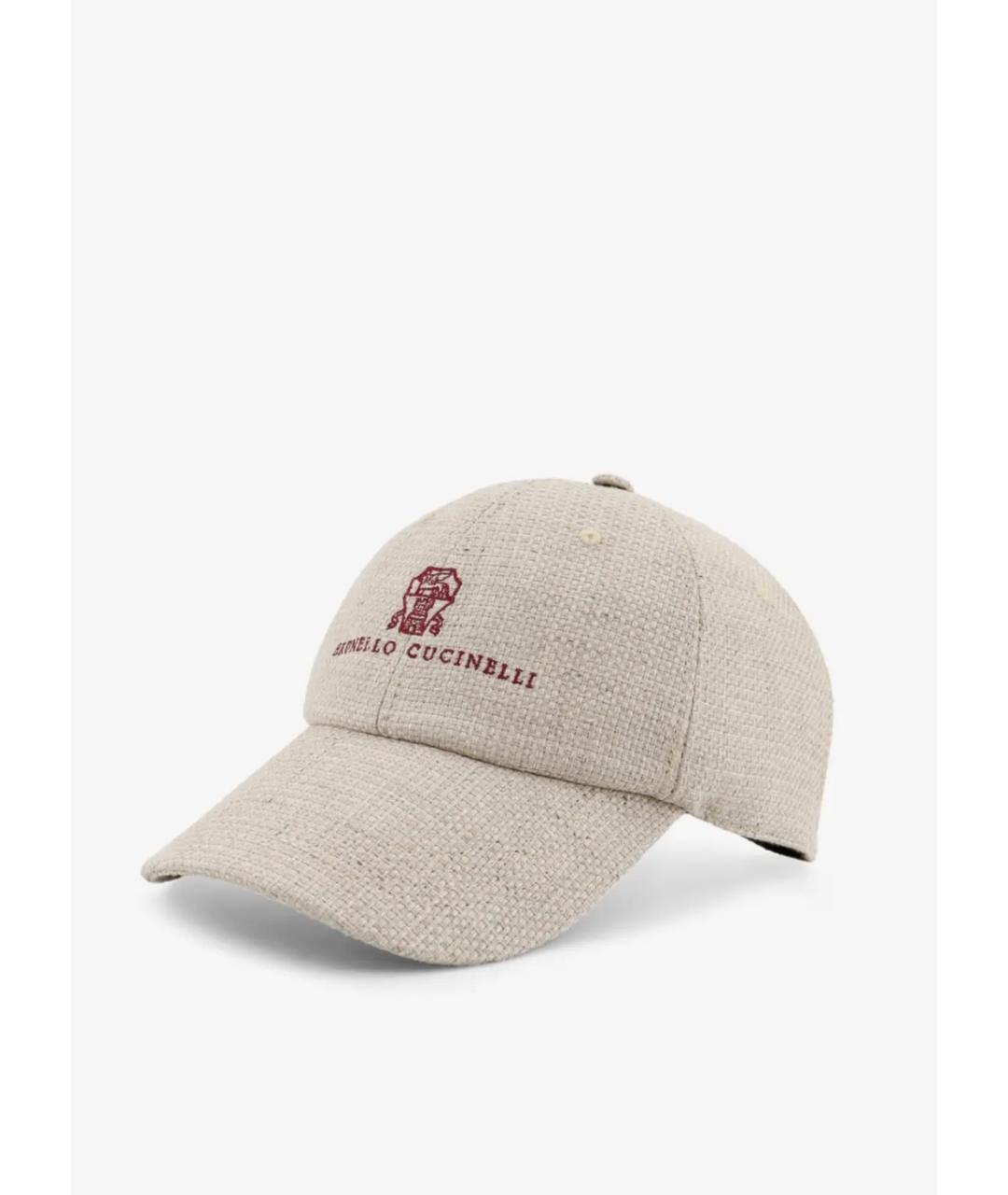 BRUNELLO CUCINELLI Бежевая кепка/бейсболка, фото 2