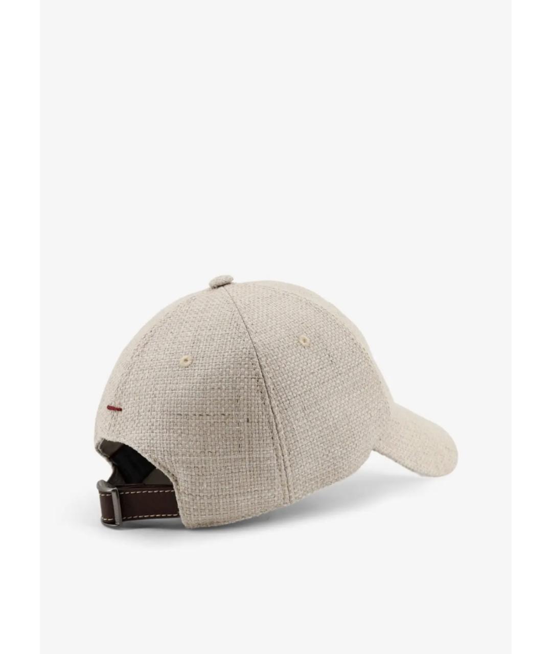 BRUNELLO CUCINELLI Бежевая кепка/бейсболка, фото 3