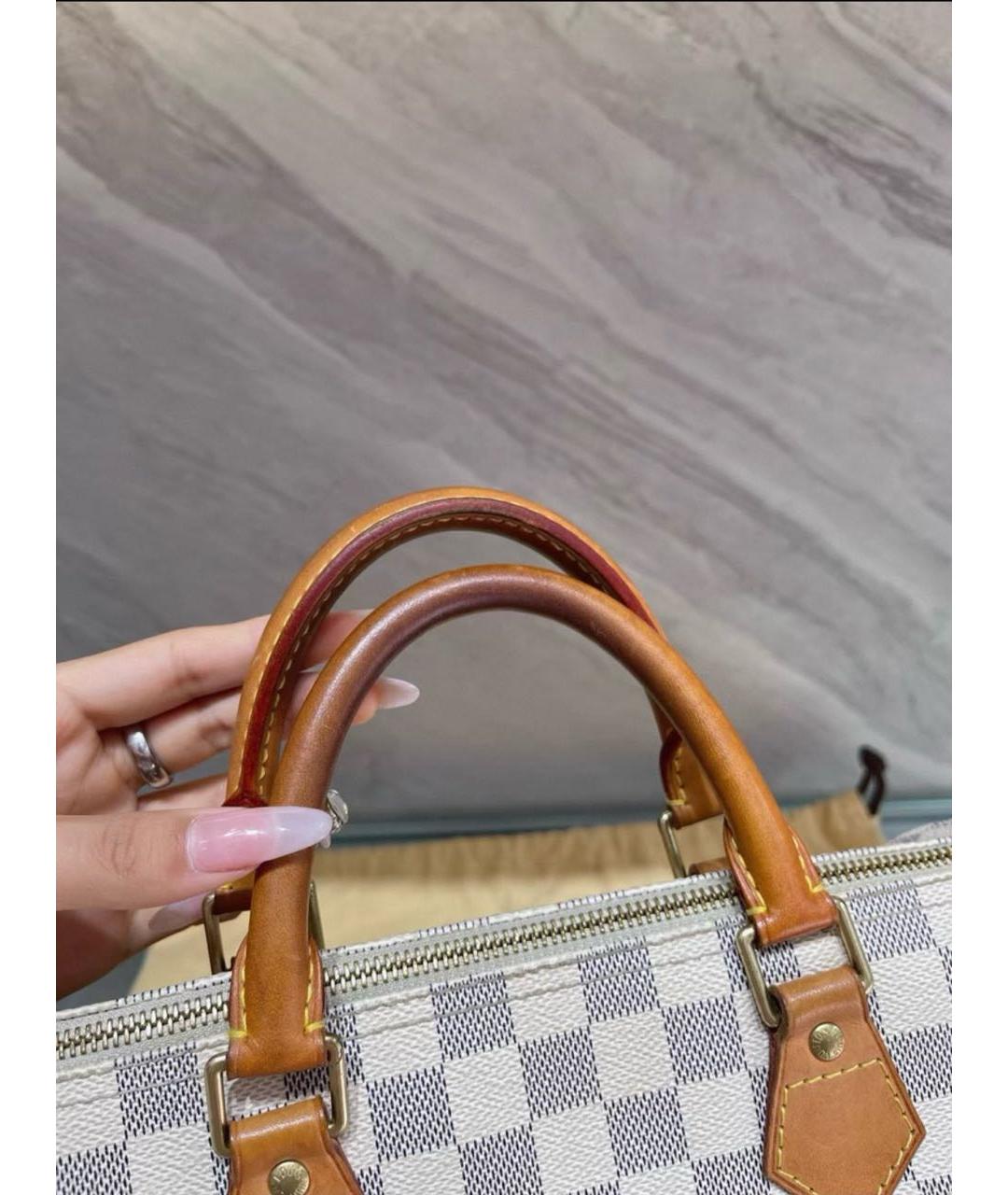 LOUIS VUITTON Белая сумка с короткими ручками, фото 6