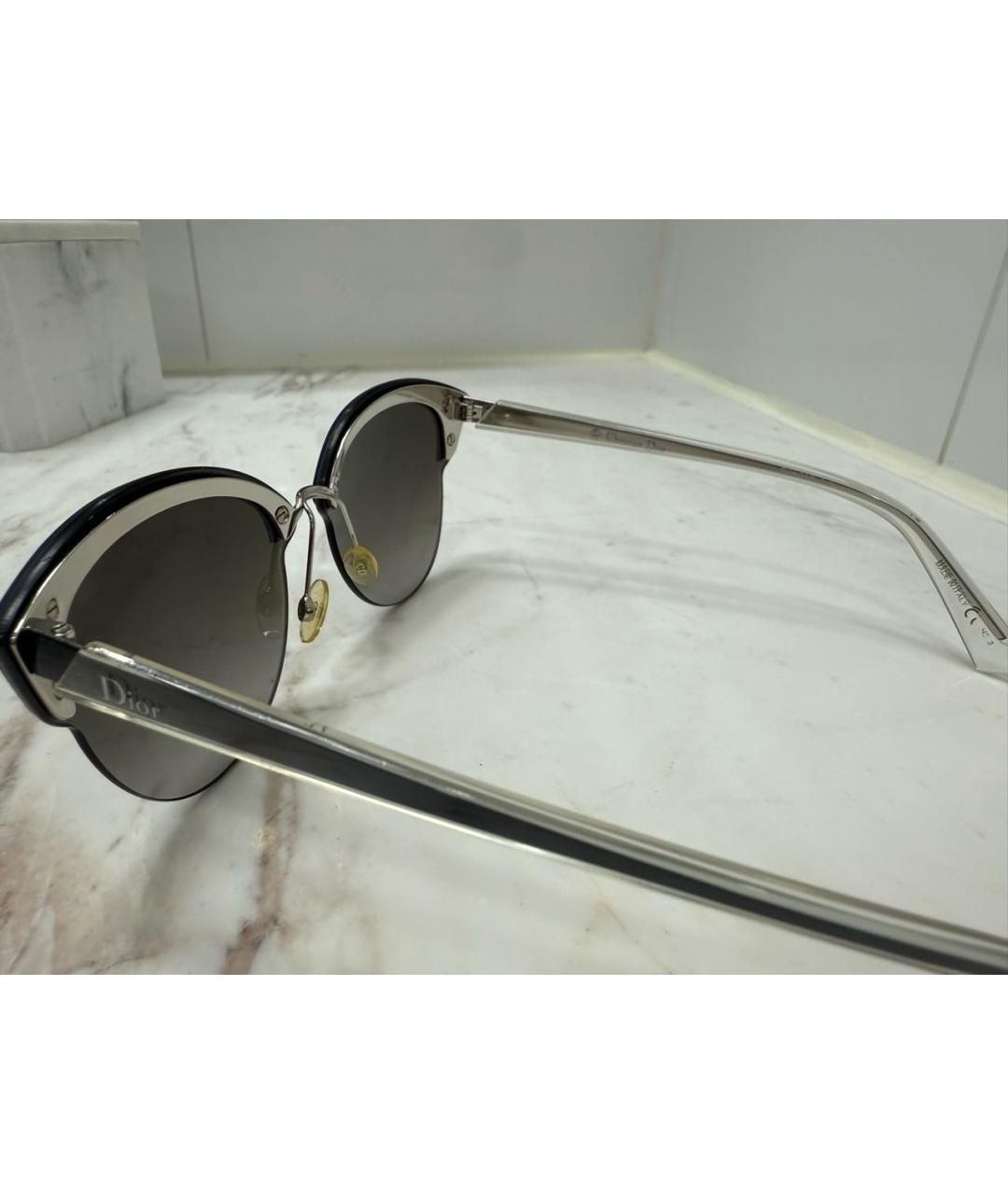 CHRISTIAN DIOR Синие пластиковые солнцезащитные очки, фото 3