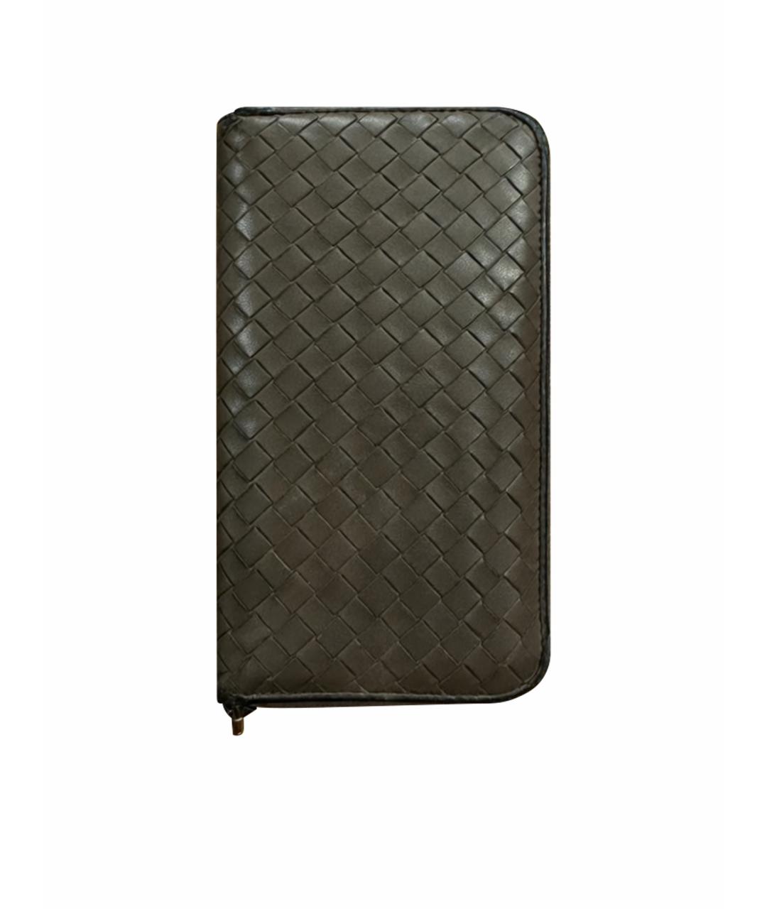 BOTTEGA VENETA Коричневый кошелек из искусственной кожи, фото 1