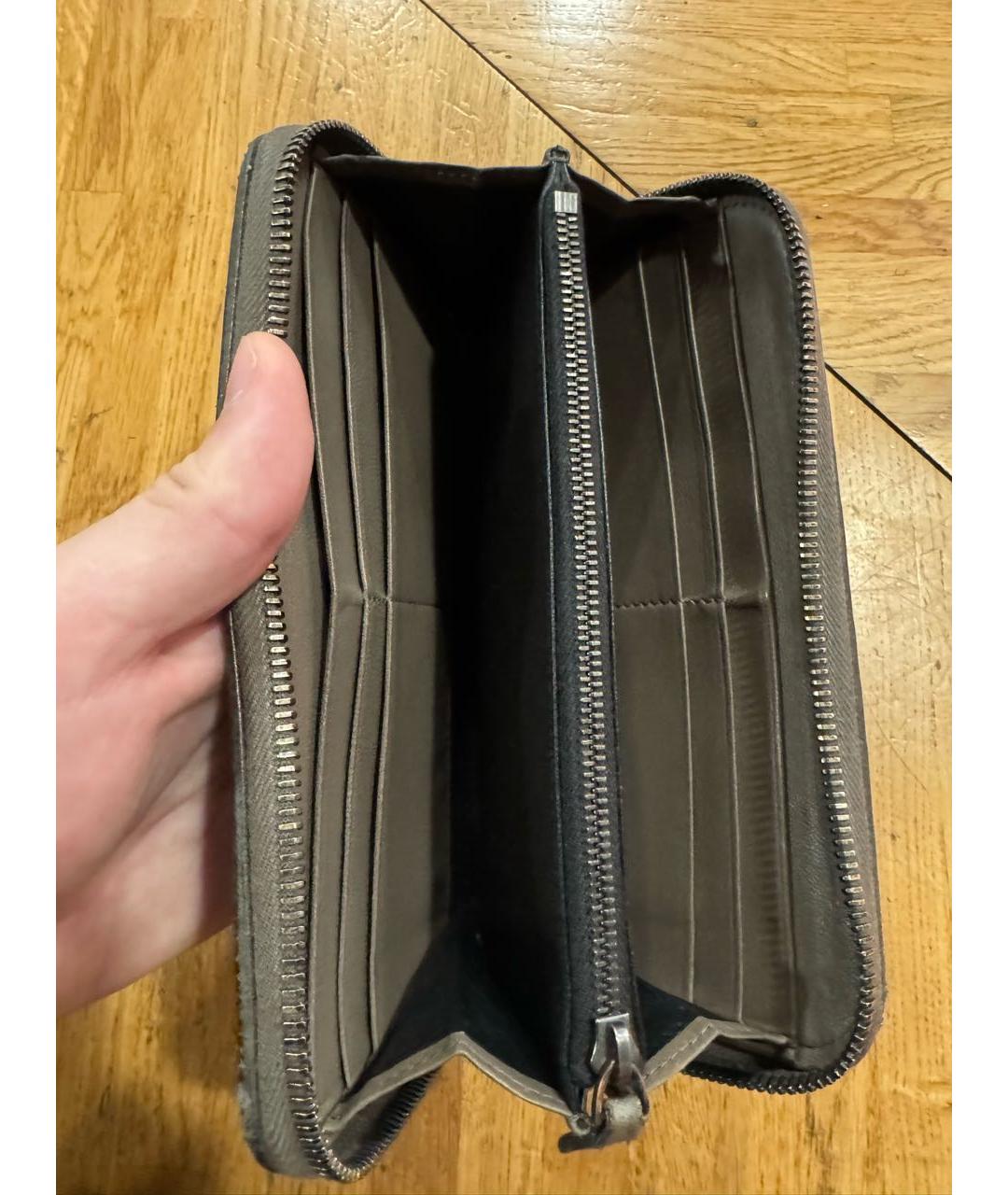 BOTTEGA VENETA Коричневый кошелек из искусственной кожи, фото 3