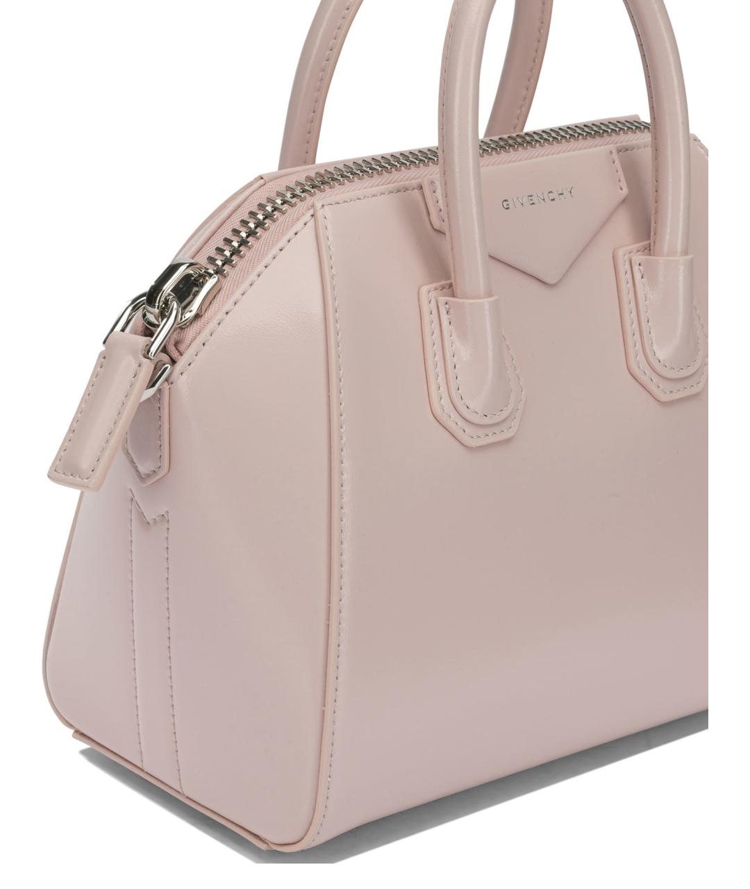 GIVENCHY Розовая кожаная сумка с короткими ручками, фото 4