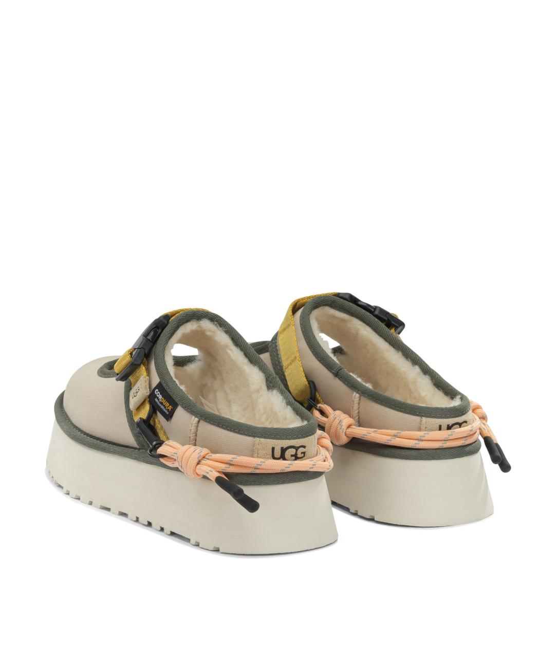 UGG AUSTRALIA Бежевые синтетические балетки, фото 4