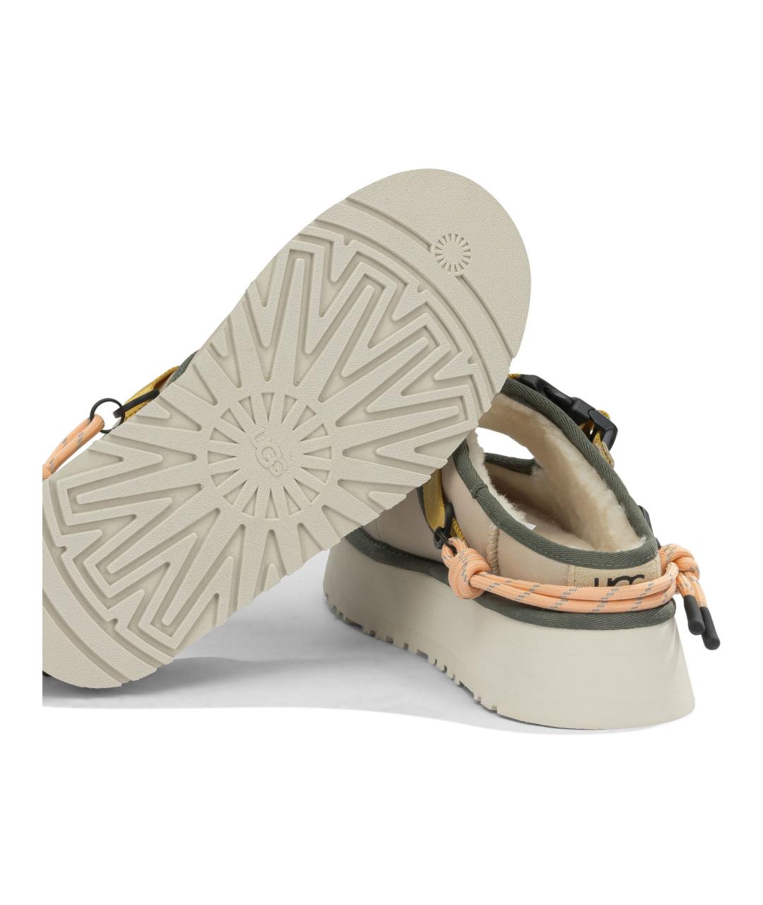 UGG AUSTRALIA Бежевые синтетические балетки, фото 5