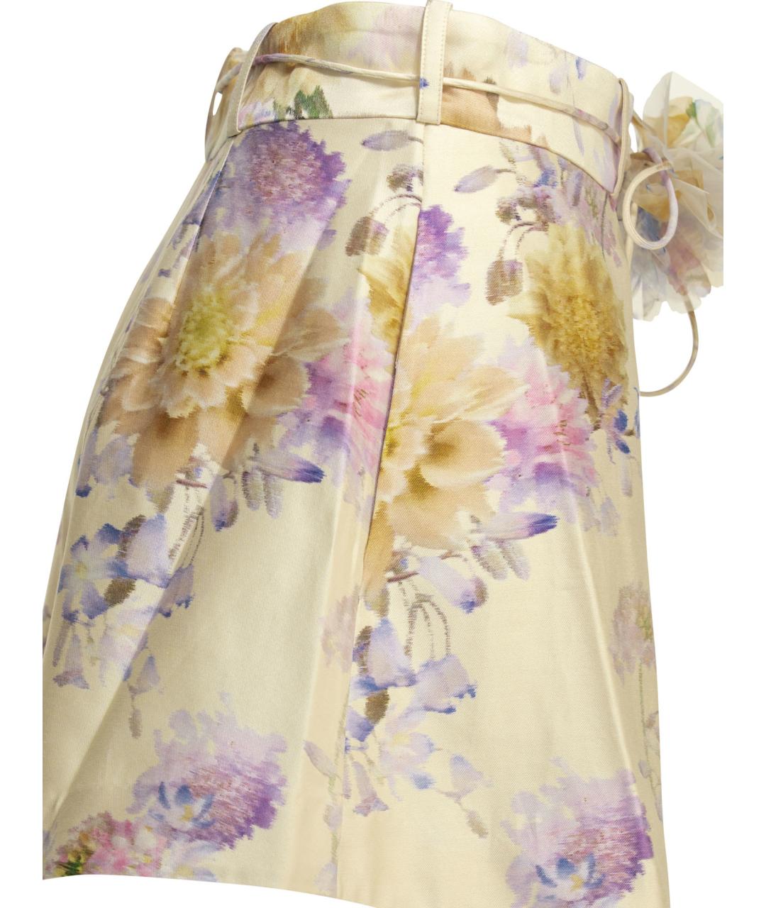 ZIMMERMANN Мульти шелковые шорты, фото 3