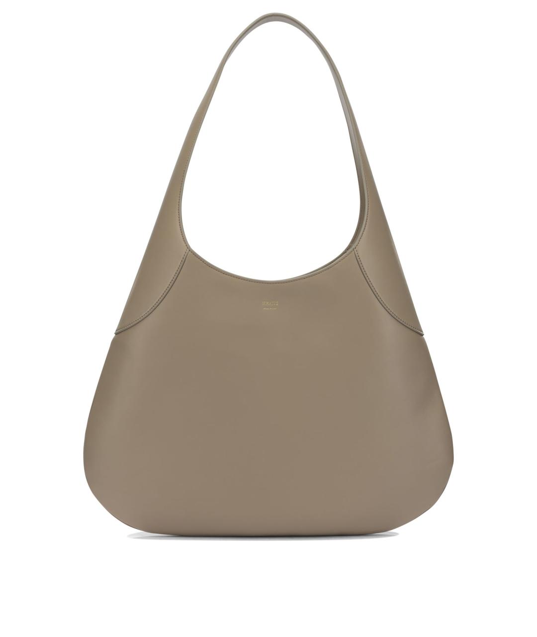 KHAITE Бежевая кожаная сумка через плечо, фото 1