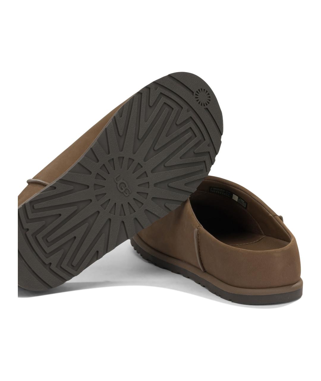 UGG AUSTRALIA Коричневые нубуковые мюли, фото 5