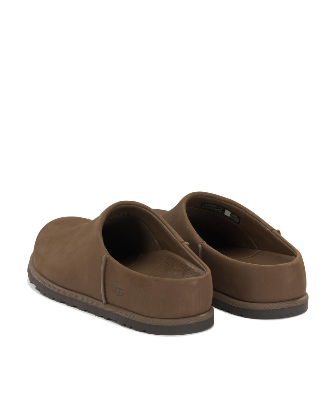 UGG AUSTRALIA Коричневые нубуковые мюли, фото 4