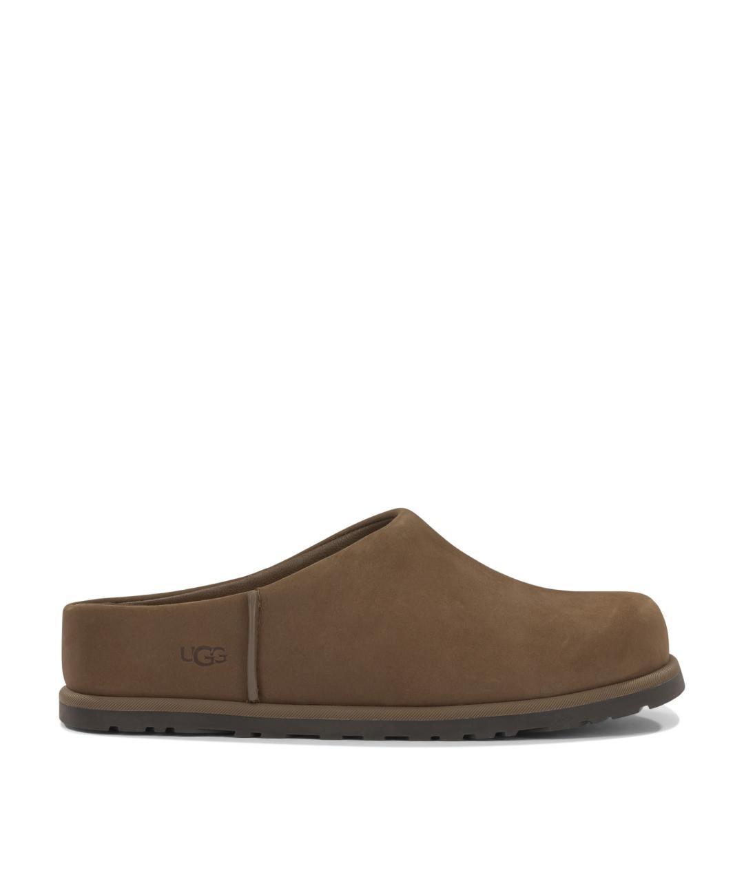 UGG AUSTRALIA Коричневые нубуковые мюли, фото 1