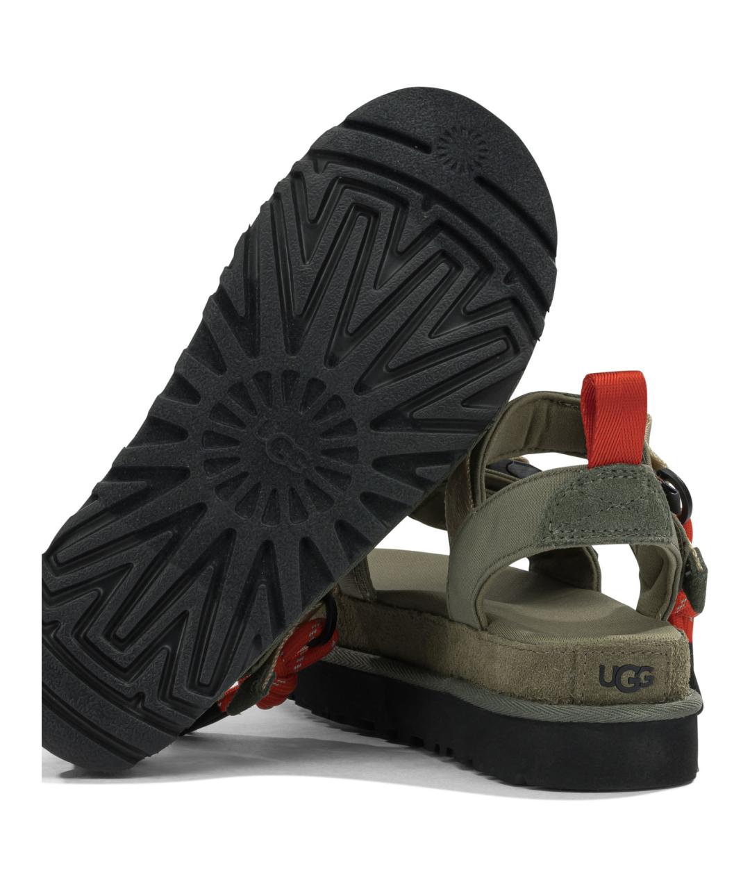 UGG AUSTRALIA Зеленые синтетические сандалии, фото 5