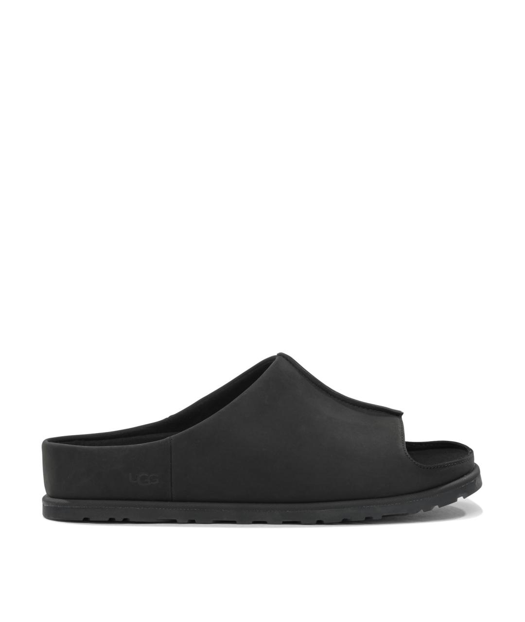 UGG AUSTRALIA Черные нубуковые сандалии, фото 1