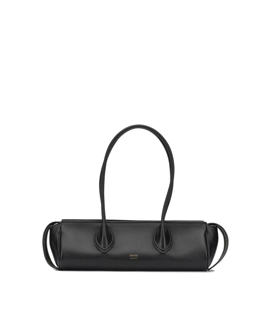 KHAITE Черная кожаная сумка через плечо, фото 1
