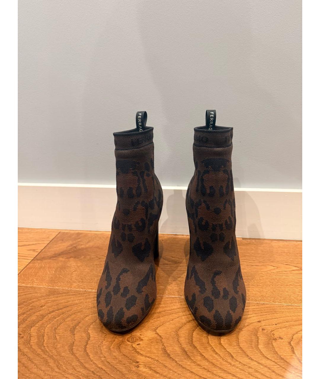 FERRAGAMO Коричневые ботильоны, фото 3