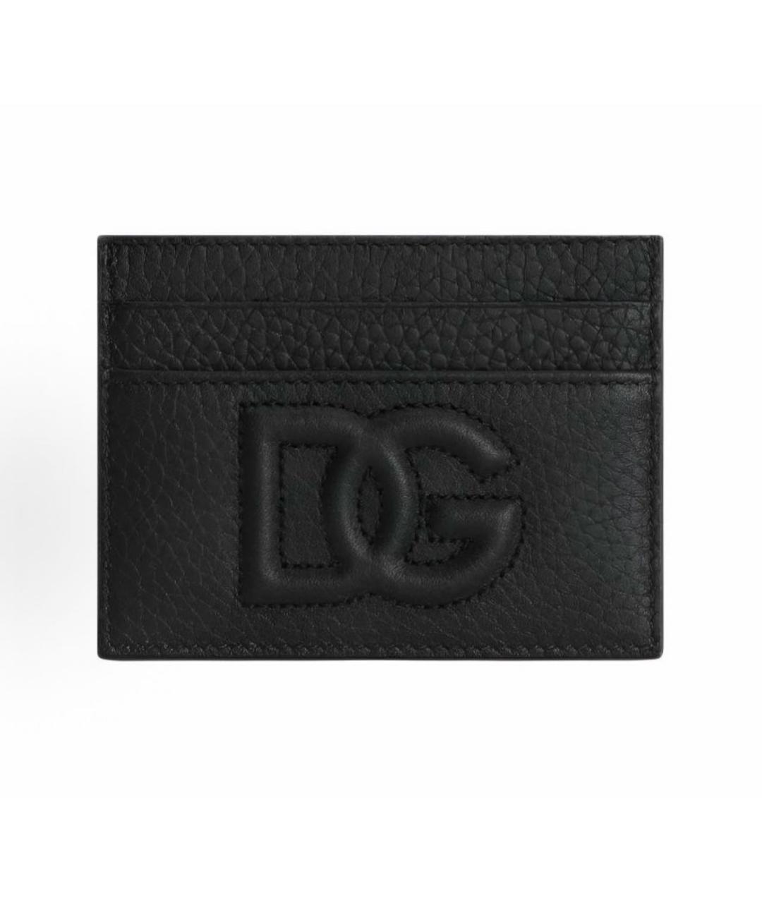 DOLCE&GABBANA Черный кожаный кардхолдер, фото 5