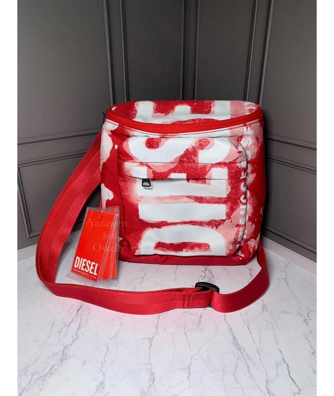 DIESEL Красная сумка через плечо, фото 2