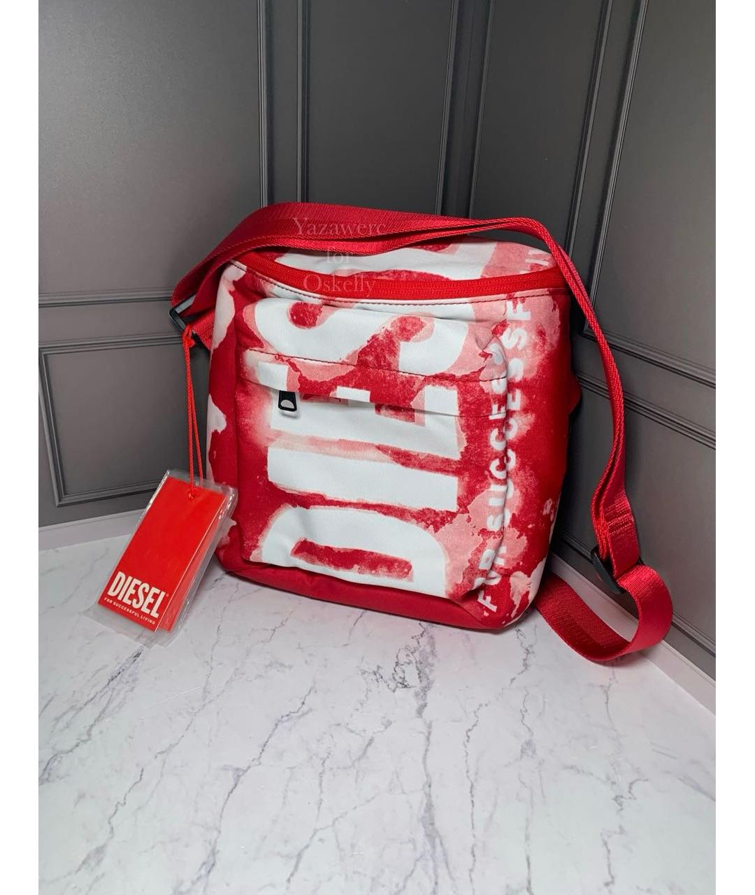 DIESEL Красная сумка на плечо, фото 4