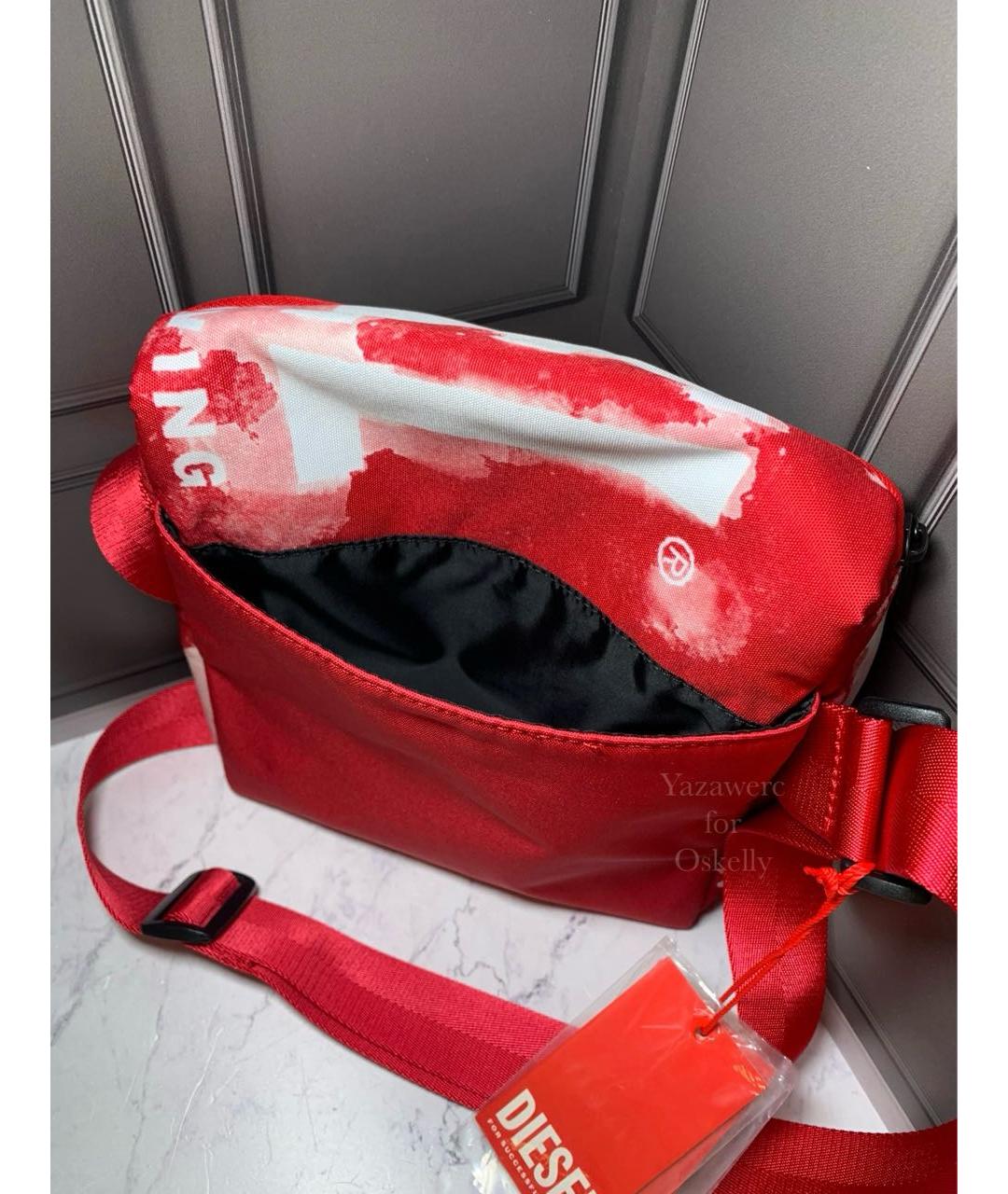 DIESEL Красная сумка на плечо, фото 6