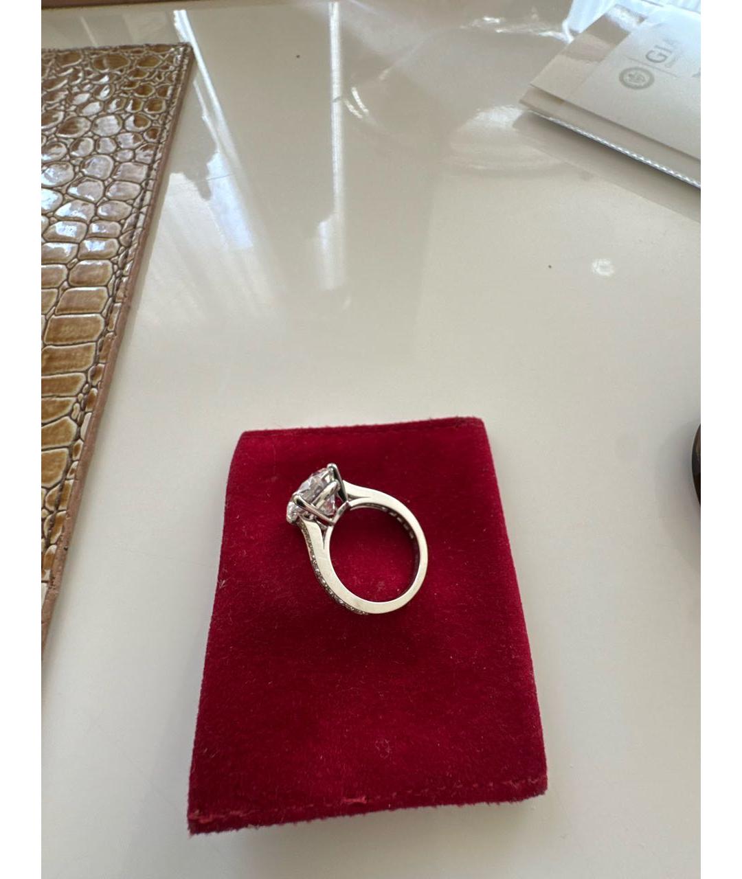 CARTIER Белое платиновое кольцо, фото 2