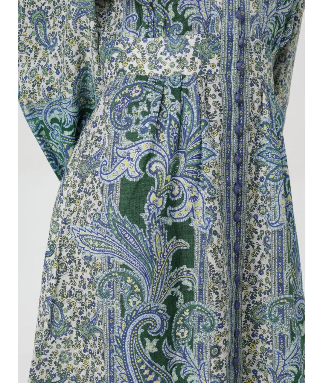 ZIMMERMANN Мульти льняное повседневное платье, фото 7