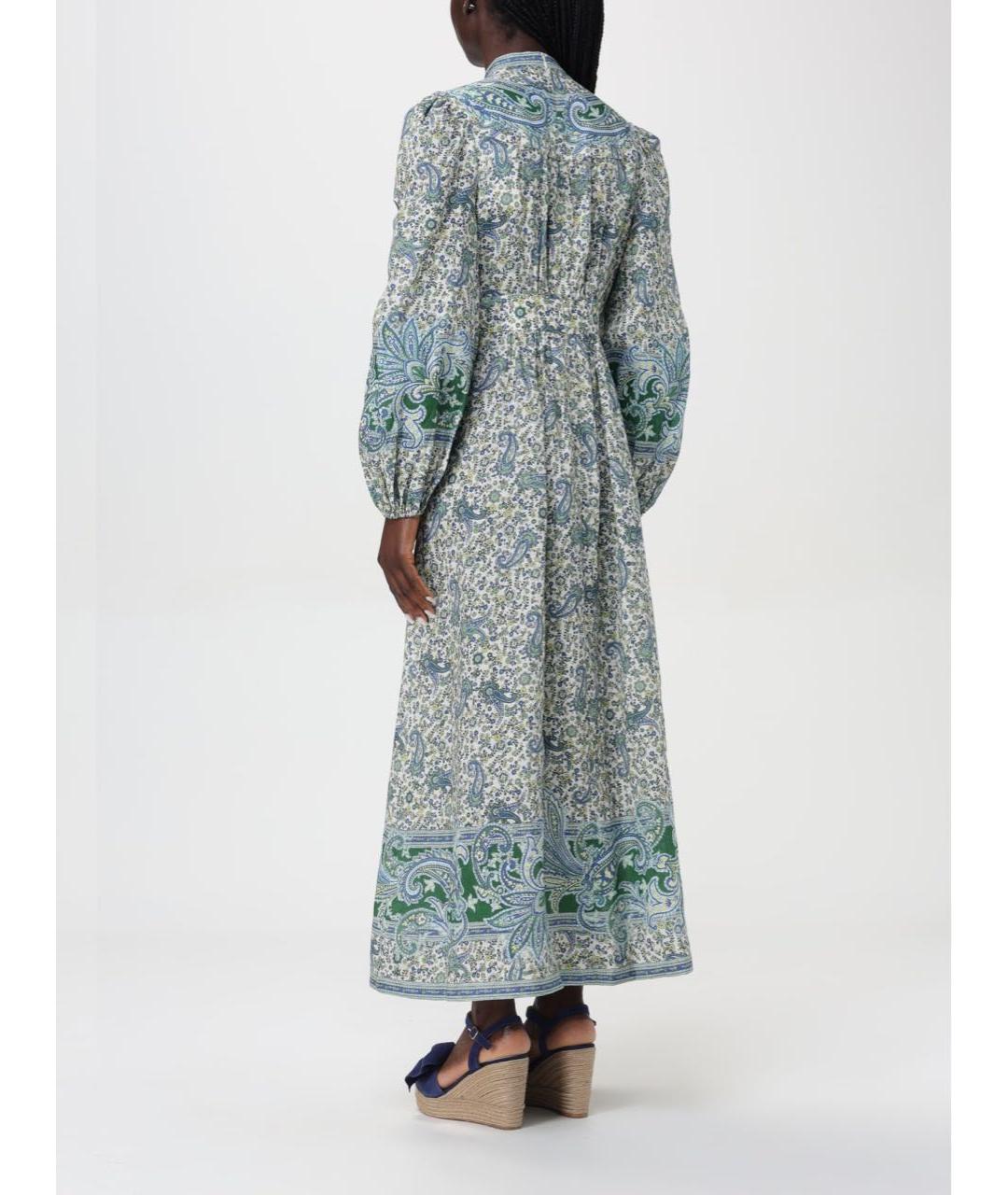 ZIMMERMANN Мульти льняное повседневное платье, фото 2