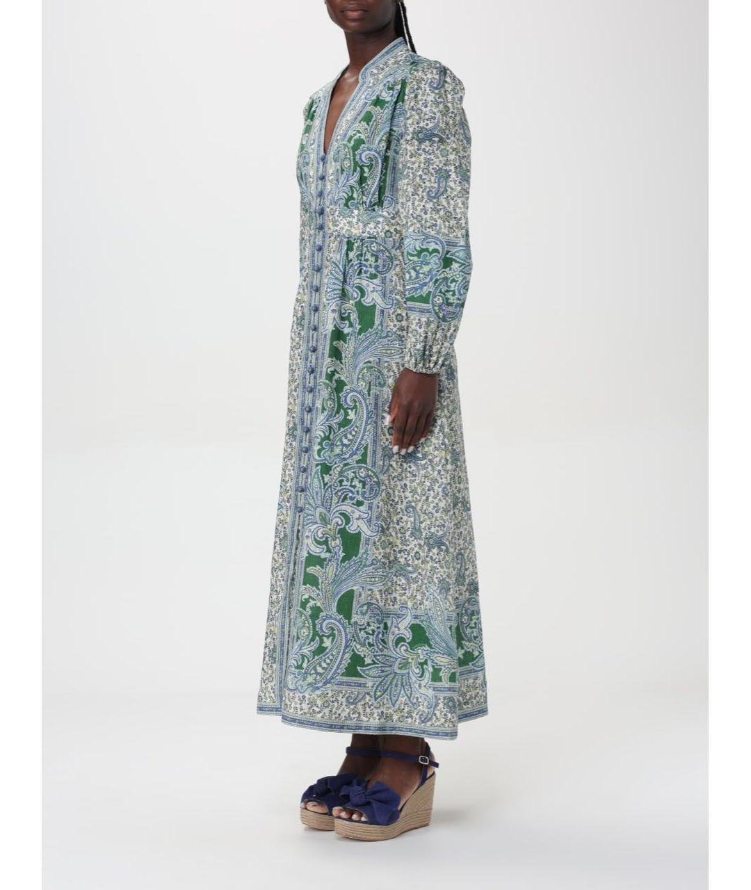 ZIMMERMANN Мульти льняное повседневное платье, фото 6