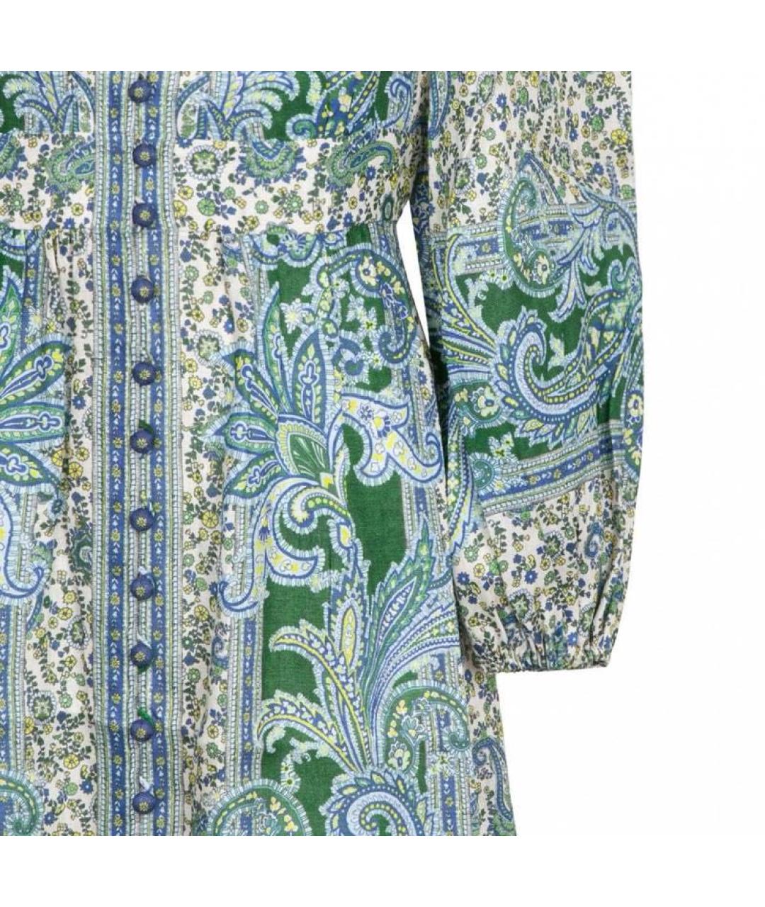 ZIMMERMANN Мульти льняное повседневное платье, фото 5