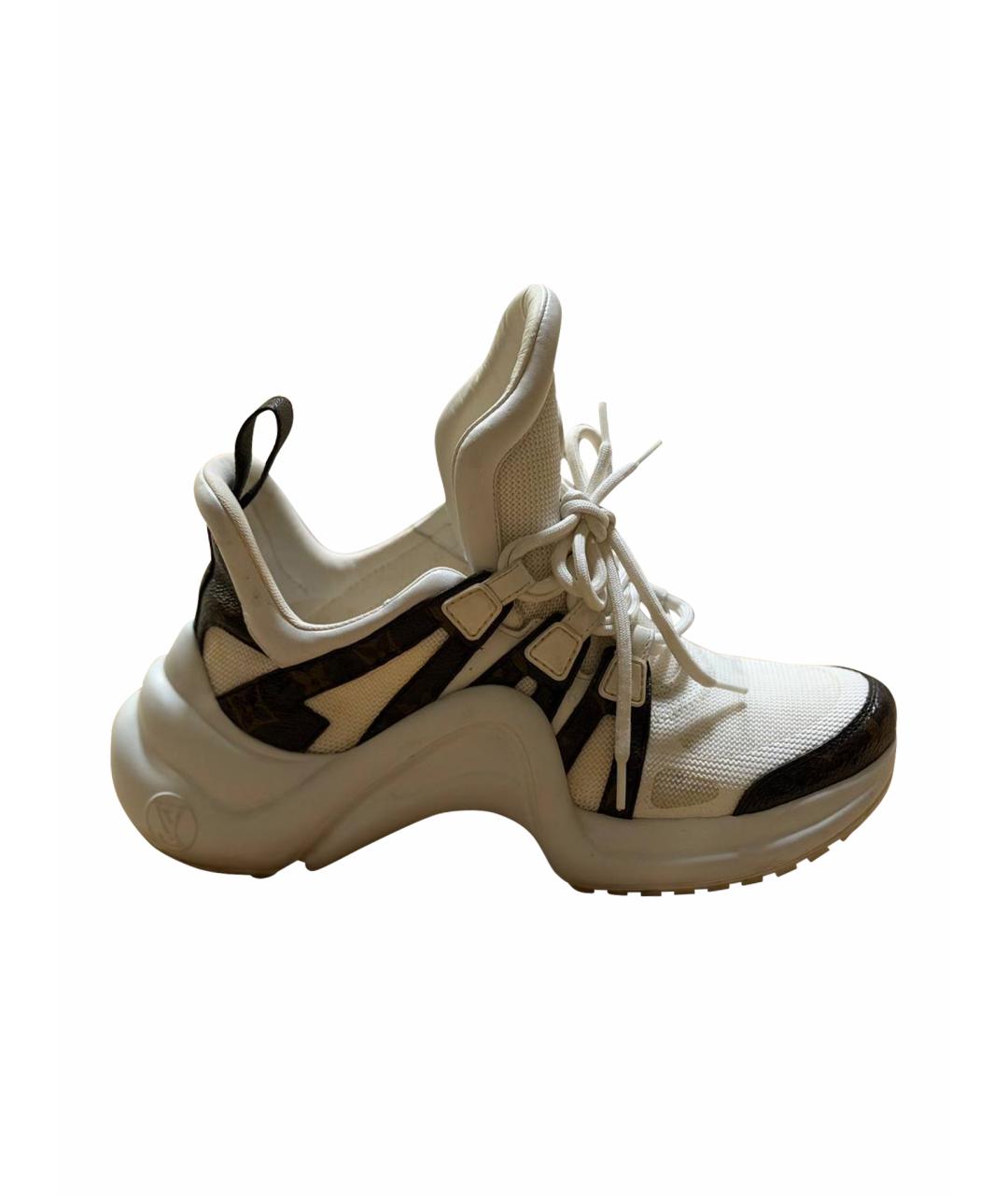 LOUIS VUITTON Белые текстильные кроссовки, фото 1