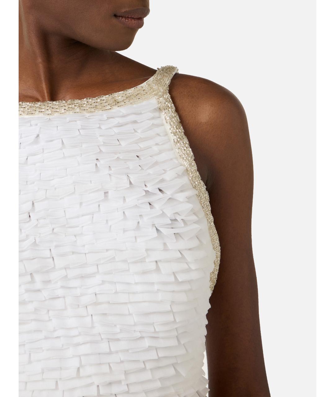 ELISABETTA FRANCHI Мульти полиэстеровое вечернее платье, фото 4