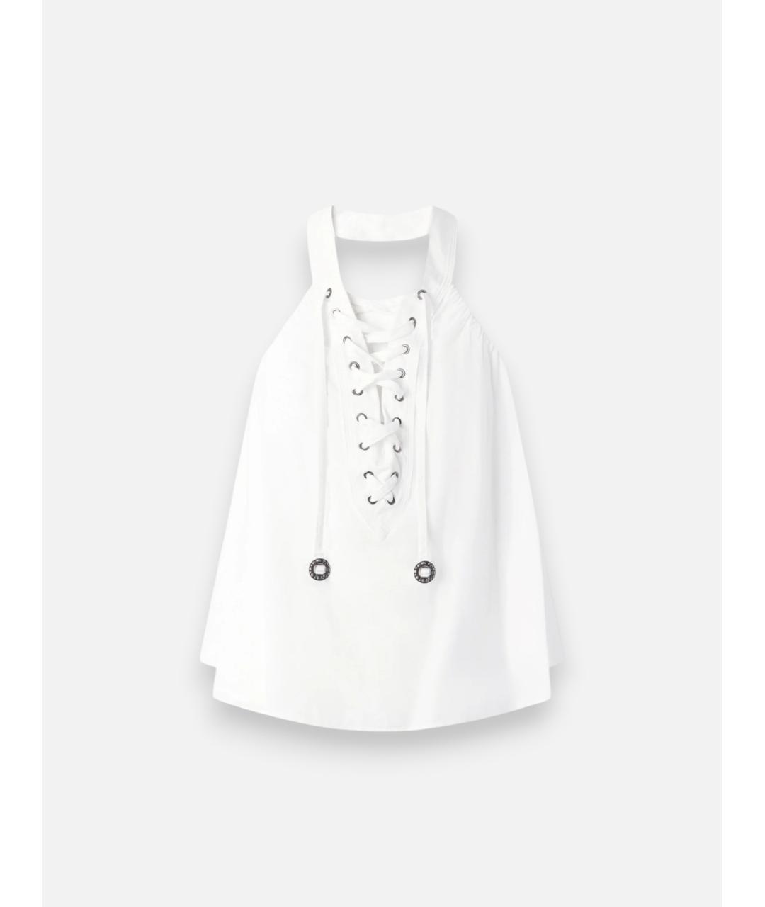 PINKO Белая хлопковая блузы, фото 7