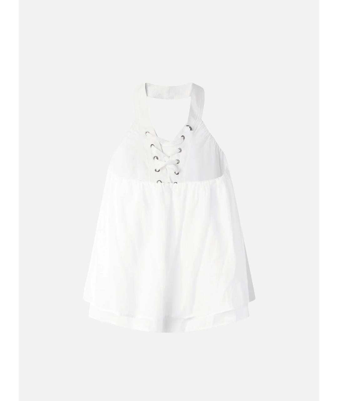 PINKO Белая хлопковая блузы, фото 6