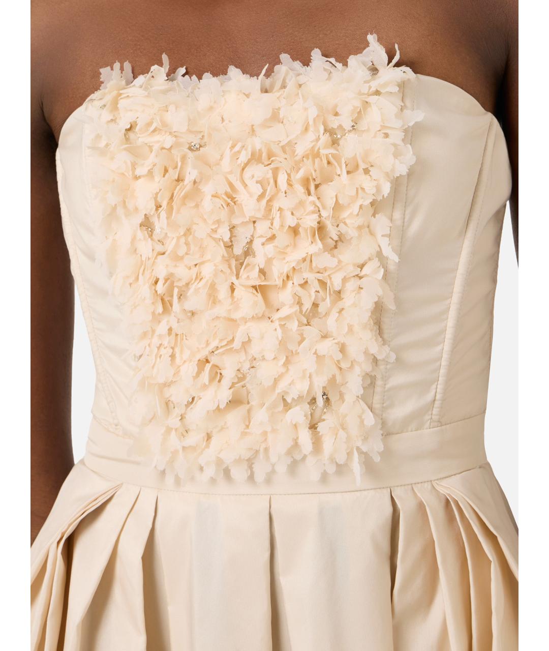 ELISABETTA FRANCHI Розовое полиэстеровое вечернее платье, фото 3