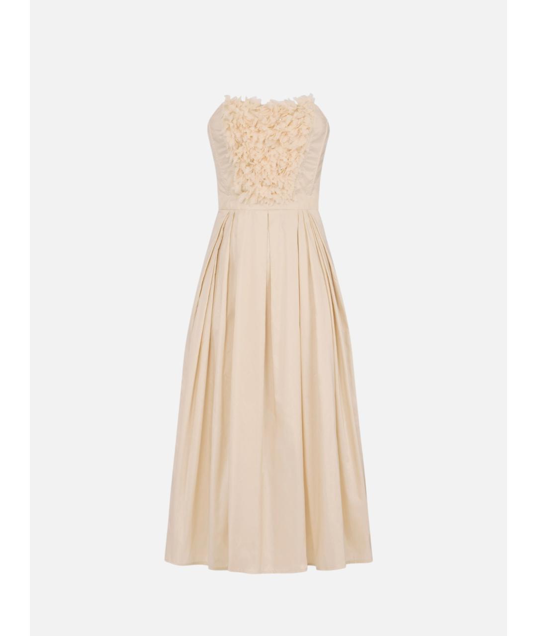 ELISABETTA FRANCHI Розовое полиэстеровое вечернее платье, фото 4