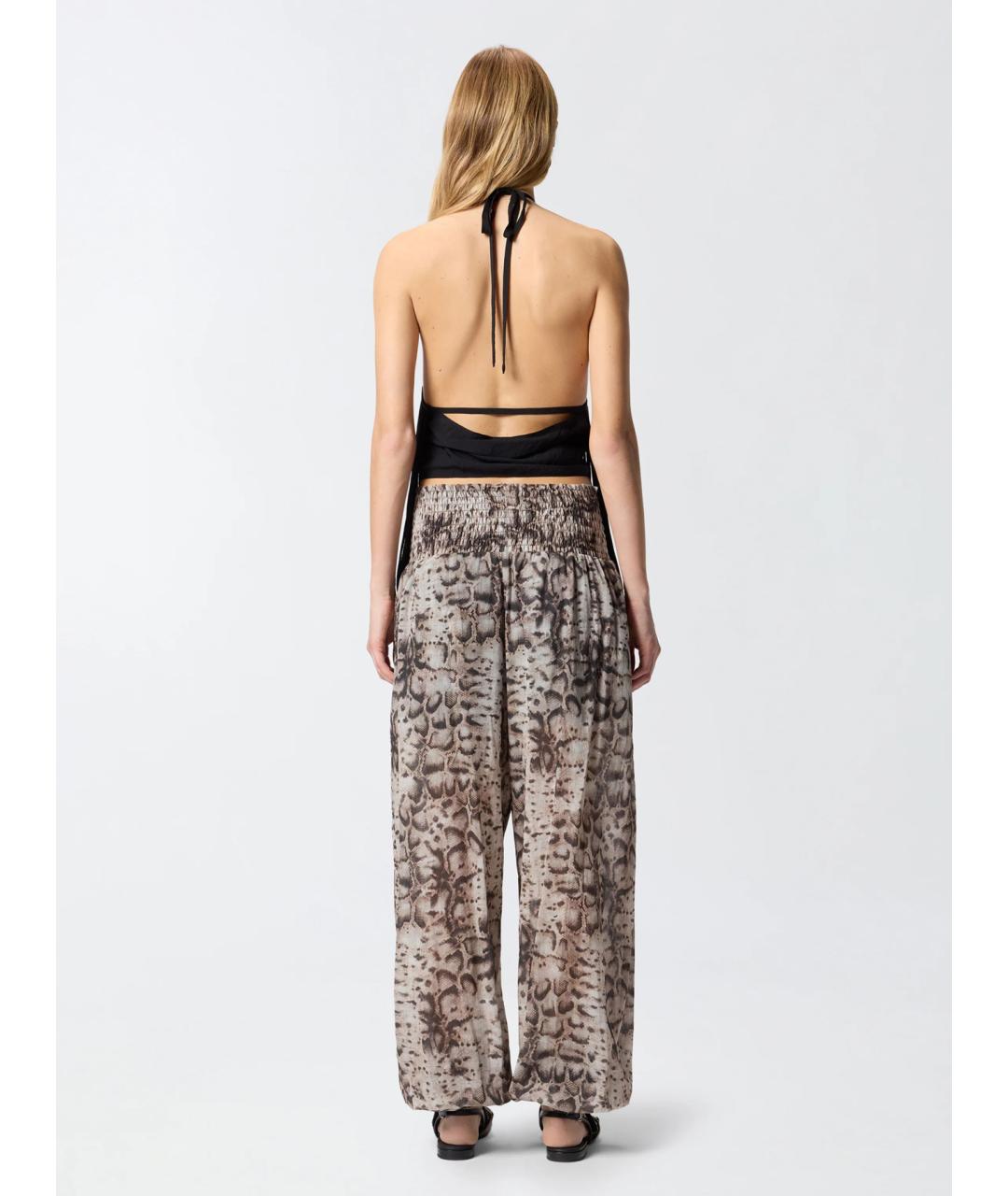 PINKO Мульти хлопковые прямые брюки, фото 4