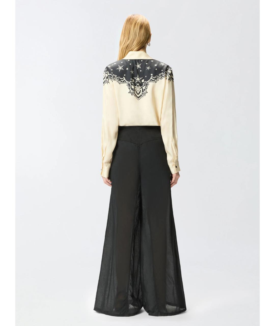 PINKO Бежевая вискозная рубашка, фото 4