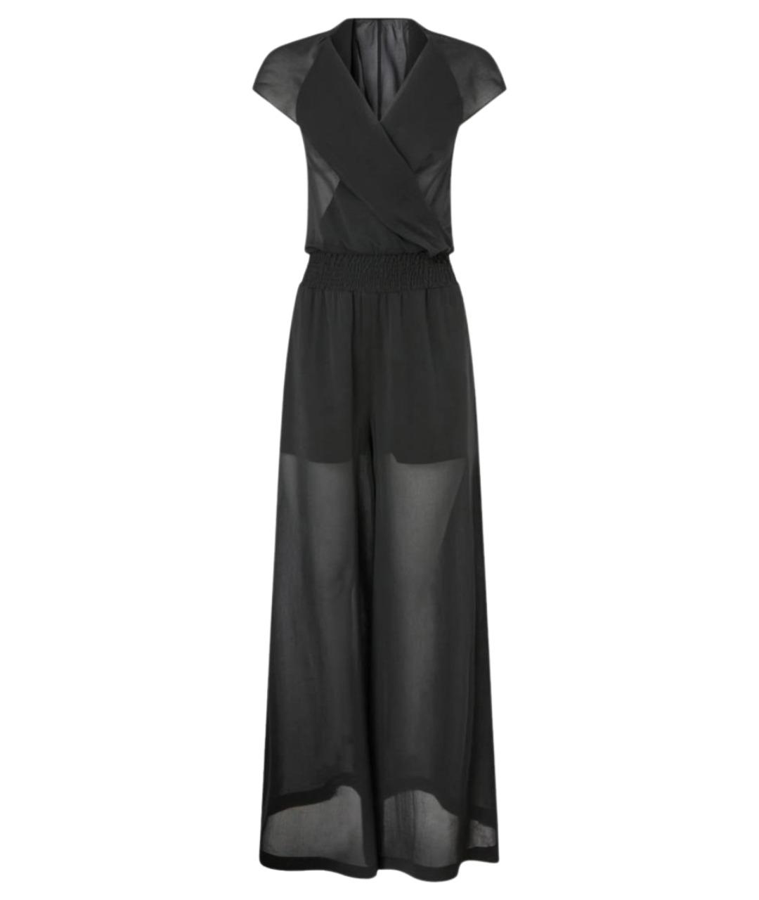 PINKO Черный вискозный комбинезон, фото 1