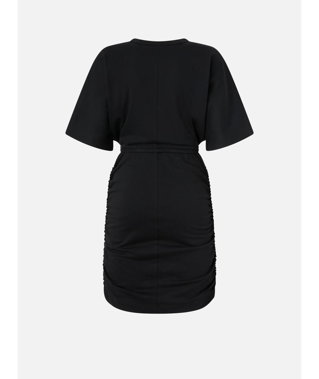 PINKO Черное хлопковое повседневное платье, фото 6